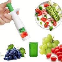 เครื่องตัดองุ่นเครื่องตัดผลไม้ขนาดเล็ก Grape Splitter สลัดเครื่องมือสำหรับเด็ก Grape Peeler Cherry Tomato Slicer Creative Kitchen Gadget