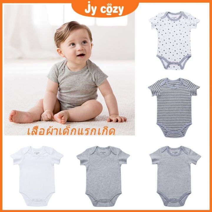 ชุดจั๊มสูทรอมเปอร์บอดี้สูทผ้าฝ้าย-100-สําหรับเด็กทารก-0-12-เดือน
