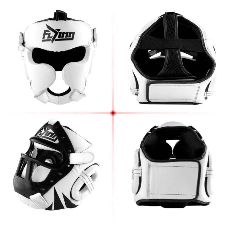 Grade PU Leather Boxing Helmet Head Protectors Child Professional