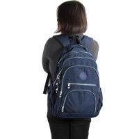 Large travel backpack backpack light wash water nylon cloth multilayer pocket boys and girls high school bag