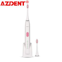 HOKDS AZDENT AZ-5 Pro Ultrasonic Sonic Electric Toothbrush Rechargeable Tooth Brushes 2pcs Replacement Heads 5 Modes 2 Minutes Timer