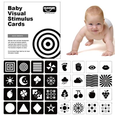 【CW】 0-36 Months Color Cards Early Educational Baby Visual Stimulation Card Kids