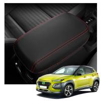 LFOTPP Car Armrest Box Cover For Kona 2018-2022 Central Control Armrest Storage Box Pad Auto Interior Kona Essories 2022