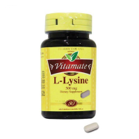 Vitamate L-Lysine  ไวตาเมท แอล ไลซีน 30 เม็ด X 1 ขวด