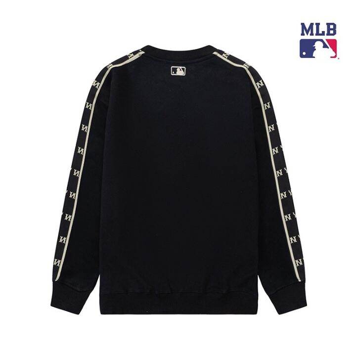 พร้อมส่ง-mlb-ny-เสื้อกันหนาว-คอกลม-แขนยาว-ผ้าฟลีซ-ปักลาย-แฟชั่นใหม่-เสื้อสเวตเตอร์