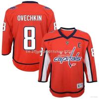 ✷┋✼ g40349011chao 037A เสื้อยืดแขนยาว พิมพ์ลาย NHL Washington Capitals Home Jersey Ovechkin Hockey พลัสไซซ์