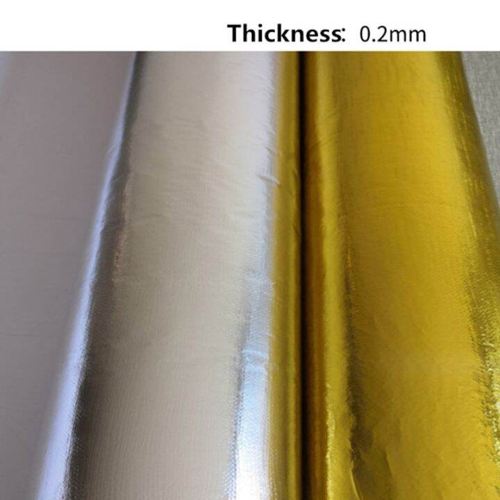 gold-fiberglass-heat-insulation-tape-fireproof-high-temperature-resistance-protective-film-sound-shield-cloth-car-accessories-adhesives-tape