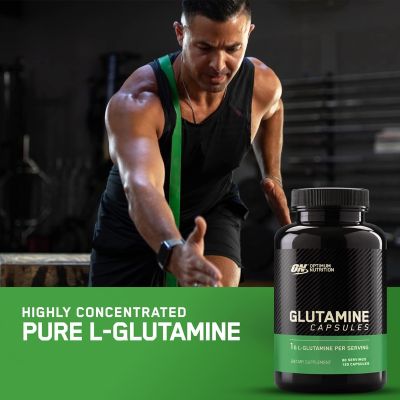 ของแท้!!! Optimum Nutrition L-Glutamine Muscle Recovery, 1000 มก., 60/120 แคปซูล ราคาถูก / ส่ง