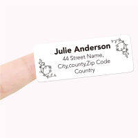 150pcs Self Adhesive White Personalized Return Address Label Customized Mail Labels Custom Address Vinyl Waterproof Stickers