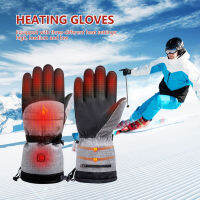 2pcs 3-Gear Adjustable Winter Smart Ski Electric Heated Gloves Anti-Cold Waterproof Motorcycle Bicycle Cycling Hand Warmer Glove