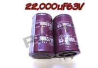 2200uF 63v 105°C ตัวC คาปาซิเตอร์ Capacitor Rubycon วงจรอิเล็กทรอนิกส์ ตัวเก็บประจุ