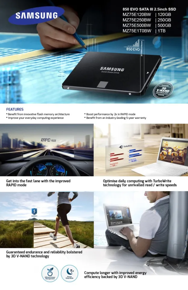  Samsung 860 EVO 500GB 2.5 Inch SATA III Internal SSD  (MZ-76E500B/AM) : Electronics