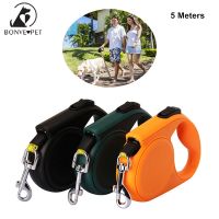 【LZ】 0 to 20kg Dog Leash 5 Meters Retractable Pet Leashes For Dogs Accessories Nylon Running Rope With Reflective Strip Dog Supplies