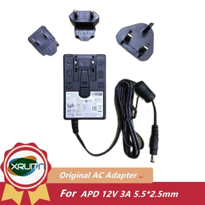 new-genuine-12v-3a-36w-wa-36a12-for-apd-ac-adapter-charger-12v-2-5a-power-supply-5-5x2-1mm-eu-us-uk-plug