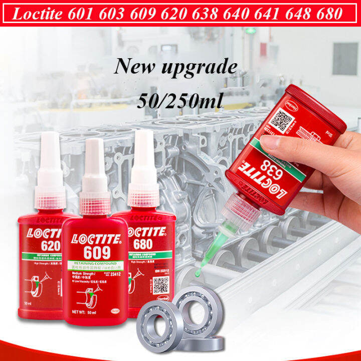 250ml 50ml New Loctite 638 648 680 Cylindrical Bearing Holding Glue 601