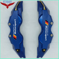 KUNBABY Blue ABS Plastic Disc Brake Caliper Cover With Power MotorSport Germany Sticker Front Rear Car Styling Free Shipping