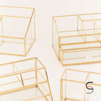 SARABARN Golden Makeup Storage Holder | กล่องจัดเก็บแปรงแต่งหน้า