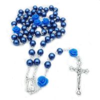 【hot】﹍◄  New 6 Color 6mm Fashion Christ Glass Beads Pendant Rosary Necklace Accessories