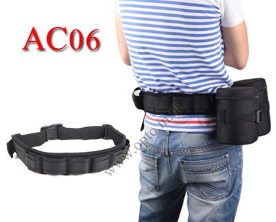 AC06 Lens Flash Belt Eirmai เข็มขัดใส่เลนส์ แฟลช กระเป๋าเก็บเม็มและแบตเตอรี่