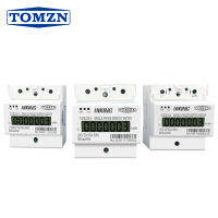 100A 110โวลต์220โวลต์50-60เฮิร์ตจอแอลซีดีเฟสเดียว2สาย3ลวด Din-Rail KWh วัตต์ชั่วโมงพลังงานเมตรสำหรับอเมริกา