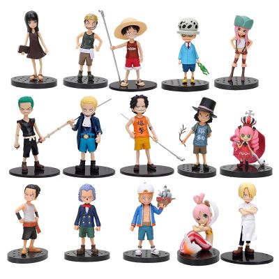 【Candy style】 วันพีซ โมเดลวันพีช ฟิกเกอ มังกี้ ดี ลูฟี่ โรโรโนอา โซโล Anime One Piece Sanji Zoro Luffy Saab Ace PVC Action Figure Film 15cm