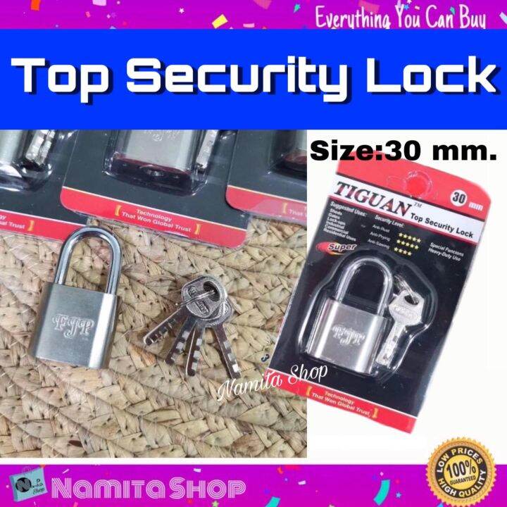 Top Security Lock กุญแจ แม่กุญแจ ล็อคอเนกประสงค์สแตนเลส ไซด์ 30mm. Lazada.co.th