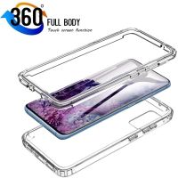 เต็มรูปแบบ360เคสโทรศัพท์แบบใสหลังด้านหน้าสำหรับ Samsung Galaxy A71 A51 4G 5G A91 A50 A70 A10 A20E Note 20 S20ฝา S20FE พิเศษ