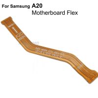 Aocarmo A50 A30หน้าจอ LCD สำหรับ Samsung Galaxy A20ตัวเชื่อมต่อเมนบอร์ดการเชื่อมต่อเมนบอร์ดชิ้นส่วนอะไหล่สายเคเบิลงอได้