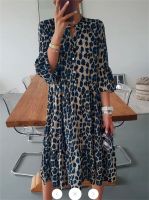 [COD] 2021 New Leopard Print Loose Collar Sleeve Skirt