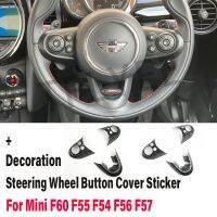 ยูเนี่ยนแจ็ค Stee ฝาครอบปุ่มล้อสติกเกอร์ Hiasan Interior สำหรับ Mini Cooper S JCW F60 F55 F54 F56 F57แต่งรถ