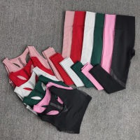 S-XL Yoga Sets Women Sports Suits Seamless Running Fitness Gym Pants High Waist Straps Sport Leggings High Elasticity Bra Pants