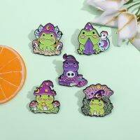 hot【DT】 Hat Frog Enamel Pins for Jewelry Brooches Lapel Pin Cartoon Badge Kids