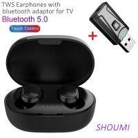 TWS Wireless Earphones Sports Waterproof Bluetooth Earbuds USB TV Adaptor Use For TV Sport with Mic Touch Control TWS Headset A6 Pens