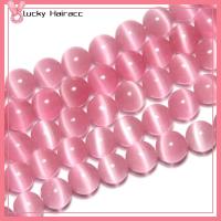 LUCKY HAIRACC ตาแมวสำหรับแมว ลูกปัดสีชมพูลูกปัด 8mm คะ สีชมพูอมชมพู ลูกปัดแมวตา 96ชิ้นค่ะ การทำเครื่องประดับ ดีไอวาย