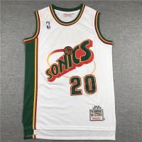 Men NBA Seattle Supersonics #20 Gary Payton White Retro Mesh Regular Season Basketball Jerseys