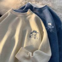 2023 High Quality New Original 2021 Internet Celebrity Popular Couple Clothes Autumn Clothes Fake Two Long Sleeve Sweaters Sweaters Winter Mens Different Jackets