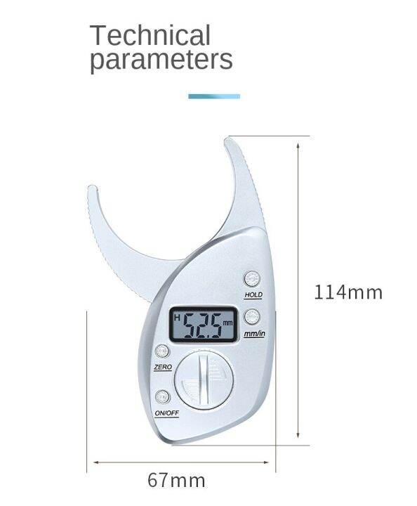 body-fat-caliper-จอภาพจอแสดงผลดิจิทัลอิเล็กทรอนิกส์ผิวเครื่องทดสอบกล้ามเนื้อ-body-ไขมันเครื่องวิเคราะห์สายวัด-pack