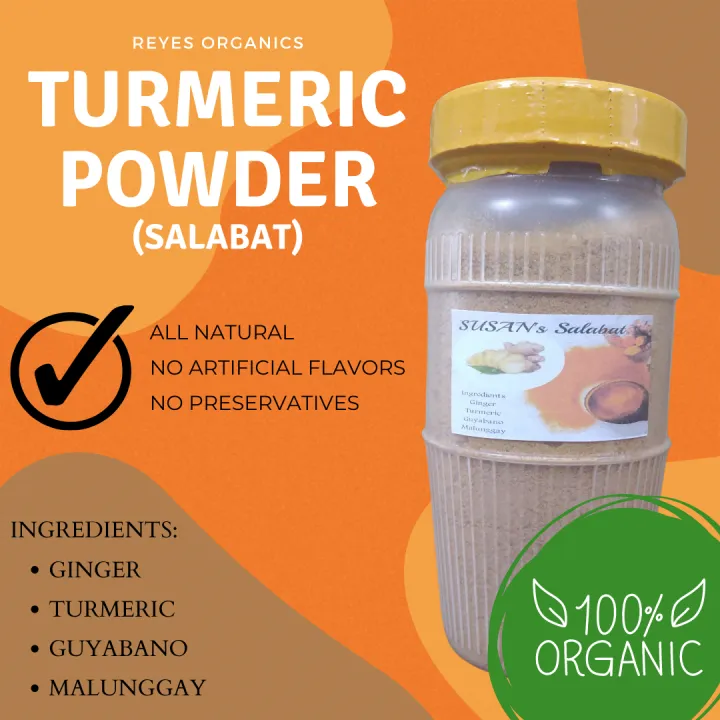 Turmeric Tea Powder (SALABAT)(GINGER TEA POWDER) (100 organic
