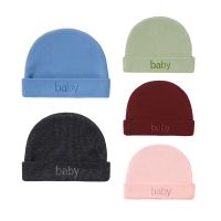 Autumn Winter Baby Hat Comfortable Solid Color Hats Cute Ear Shape Cotton Cap Newborn Photography Props 0 -1Y Infant Bonnet Items