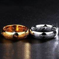 Midi Titanium Steel One Ring of Power High quality Personality Carved Refined Women Men Couples Ring Jewelry Dropshipping