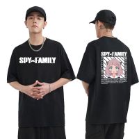 New Funny Anya Forger Print T Shirts ed Men Casual 100% Cotton T-shirt Japanese Anime Spy X Family Tshirt
