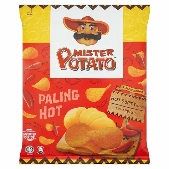 Mister Potato Chips Hot And Spicy Flavour 75g Lazada 0634