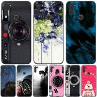 ♦ Phone Bags Cases For Gigaset GS4 GS4 Senior 2021 6.3 inch Case Cover Fashion marble Inkjet Painted Shell Bag