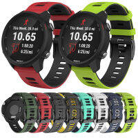 สายซิลิโคนทูโทน 20 มม. สำหรับ Garmin Venu 2 plus Forerunner 158 55 245 645 เพลงสมาร์ทนาฬิกาสายนาฬิกาสำหรับ Samsung Galaxy Watch 4 5 Pro 40mm 44mm 3 41 มม. เกียร์ S2 สายรัดข้อมืออุ