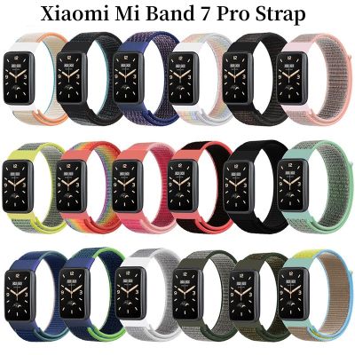 Tali Nilon untuk Xiaomi Mi Band 7 Pro Gelang Gelang Jam Tangan Pintar Olahraga Tali Tali untuk Xiaomi Band 7 Pro Miband 7 Pro Korea