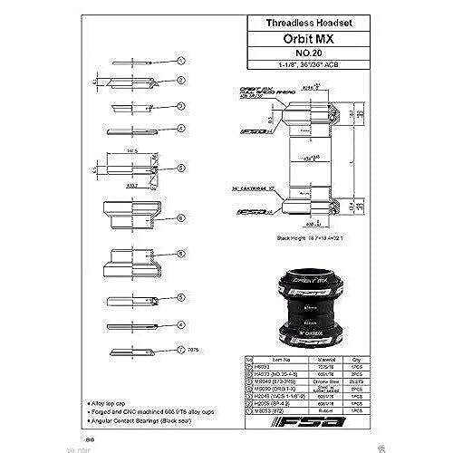 fsa-orbit-mx-ชุดหูฟังบนถนน-mtb-ไร้เกลียว1-1-8นิ้วพร้อมฝาปิดด้านบนสีเงิน-no-20-xte1508