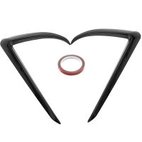 2PCS Front Fog Light Cover Eyebrow Cover Trim Frame Exterior Decoration for Tesla Model 3