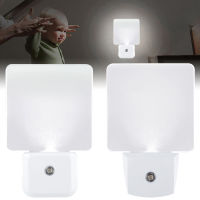 LED Motion Sensor Night Light Plug in Energy Saving Lamp Intelligent Light-Control Nightlight for Bedroom Hallway Kitchen