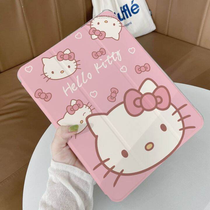 sanrio-hello-kitty-ipad-2021-new-model-three-fold-12-9-inch-transparent-shockproof-case-air-5-4-3-tablet-ipad-mini-4-5-6-covers