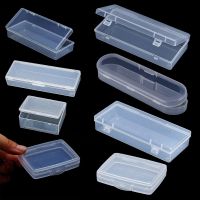 ☼ 8 Sizes Small Square Clear Plastic Storage Box For Jewelry Diamond Embroidery Craft Bead Pill Home Storage Supplies